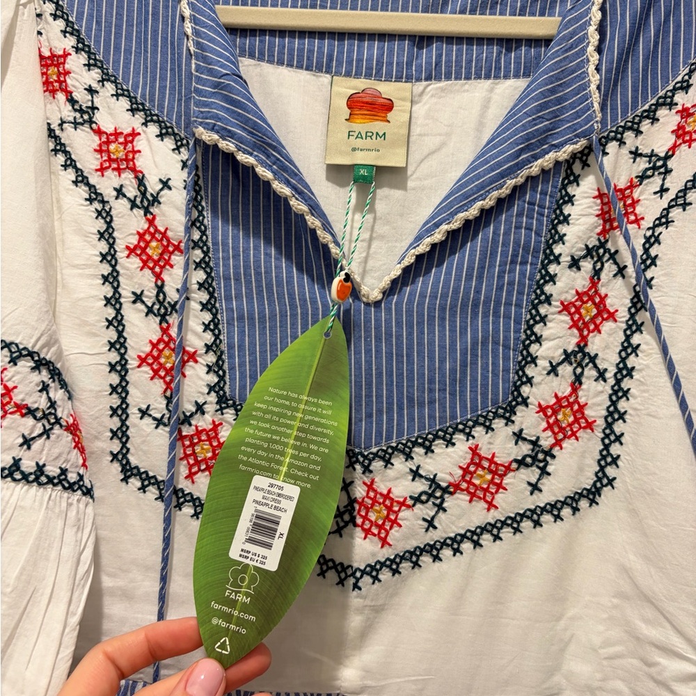 FARM RIO PINEAPPLE BEACH MAXI DRESS - Picture 5 of 7